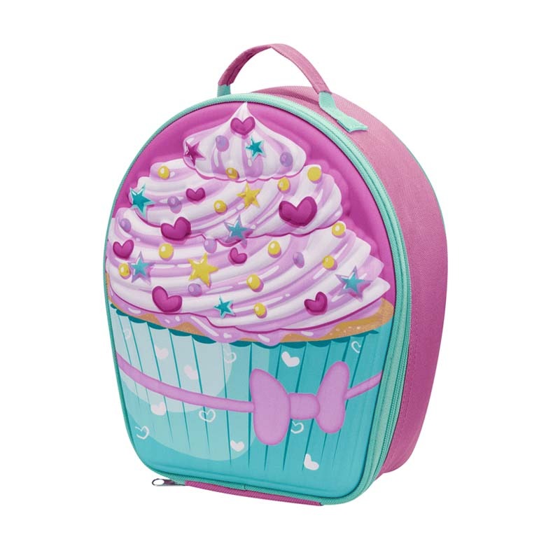 Quest Cupcake 3D EVA Lunch Bag - Pink - Pink