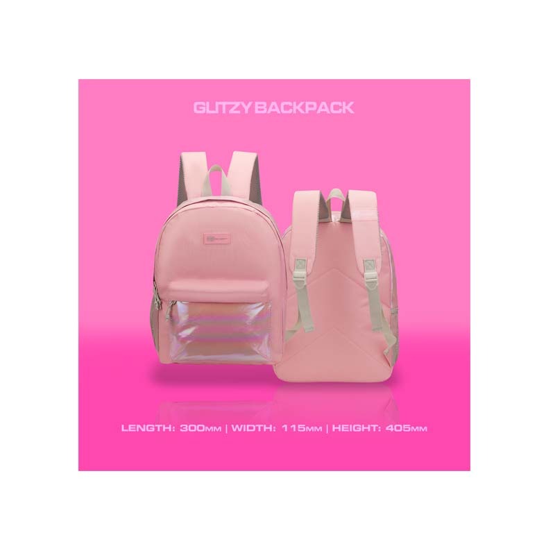 Quest Glitzy Backpack - Pink - Pink