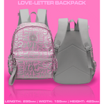 Quest Love-letter Backpack Pink - Pink
