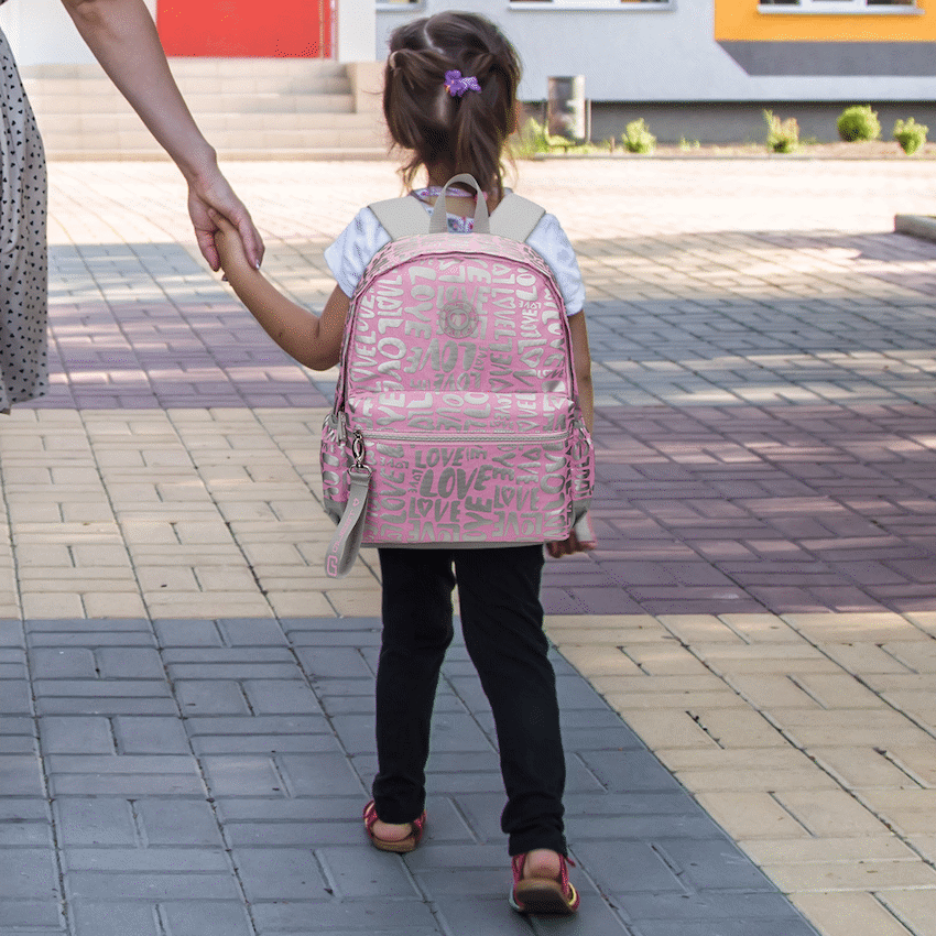 Quest Love-letter Backpack Pink - Pink