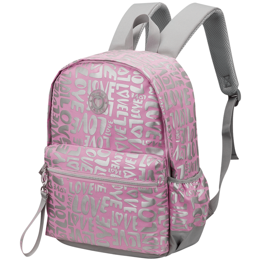 Quest Love-letter Backpack Pink - Pink