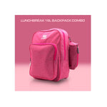Quest Lunchbreak 16L Backpack Combo - Pink - Pink