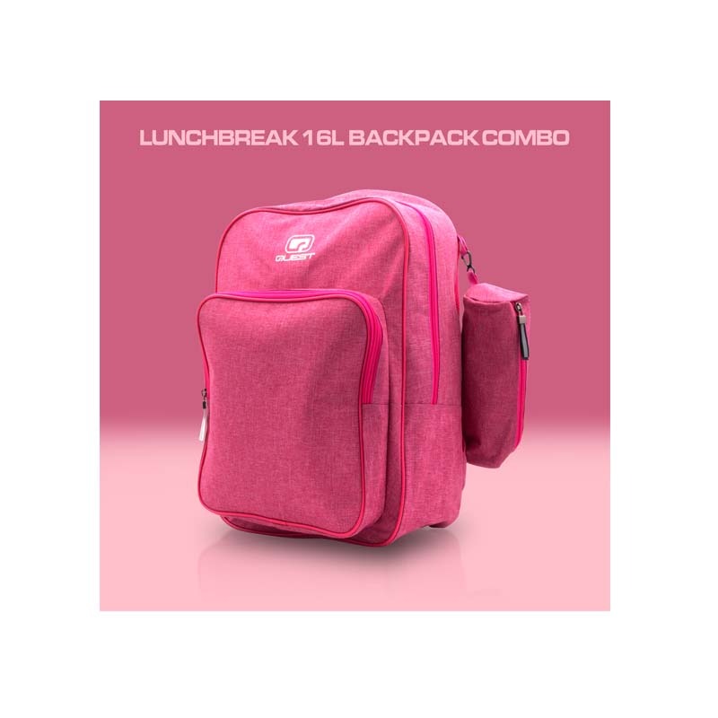 Quest Lunchbreak 16L Backpack Combo - Pink - Pink