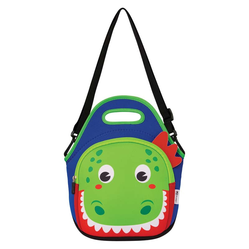 Quest Neoprene Lunch Bag Dino - Blue / Green