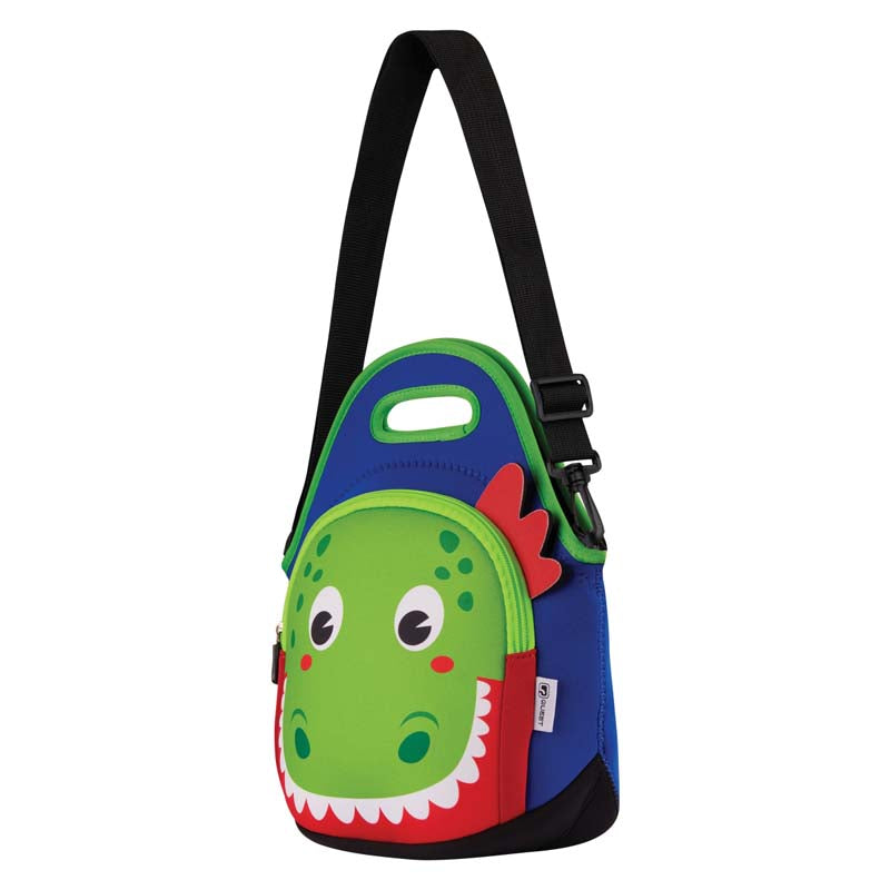 Quest Neoprene Lunch Bag Dino - Blue / Green