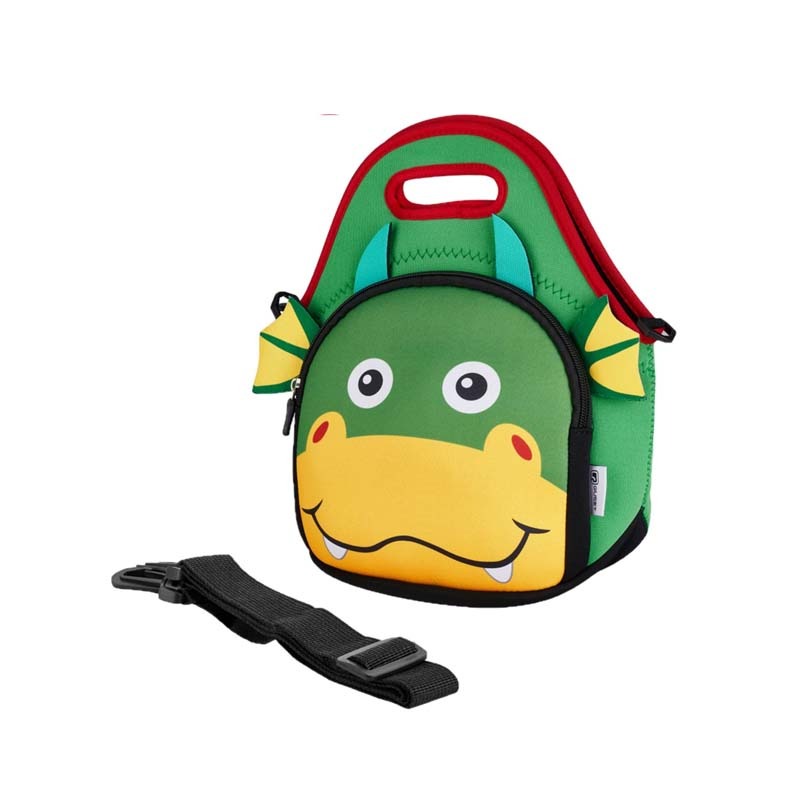 Quest Neoprene Sea Monster Lunch Bag - Green / Yellow