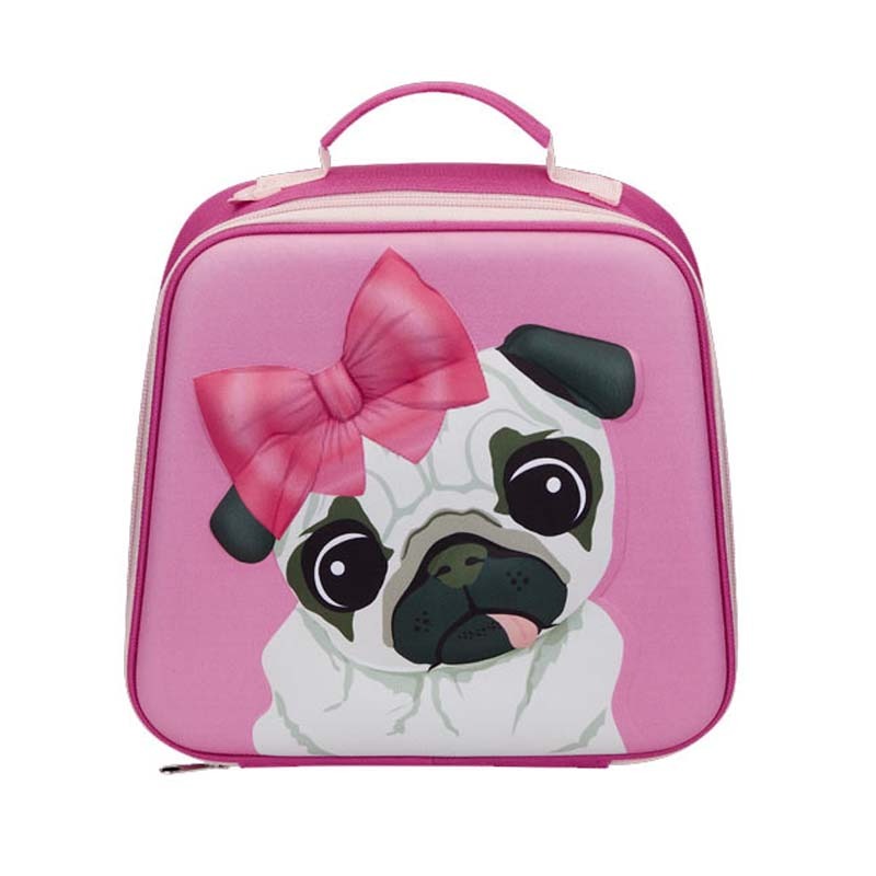 Quest Pug 3D EVA Lunch Bag - Pink - Pink