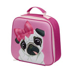 Quest Pug 3D EVA Lunch Bag - Pink - Pink