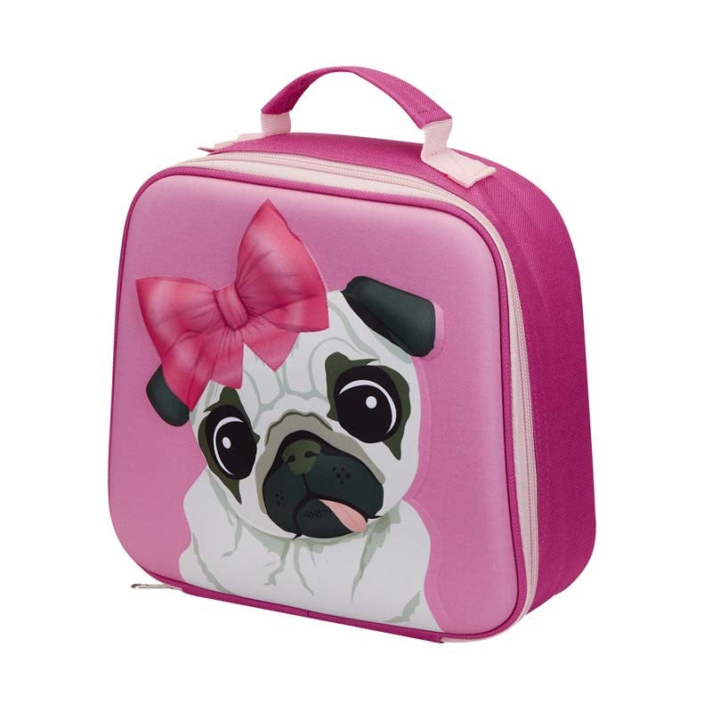Quest Pug 3D EVA Lunch Bag - Pink - Pink