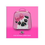 Quest Pug 3D EVA Lunch Bag - Pink - Pink