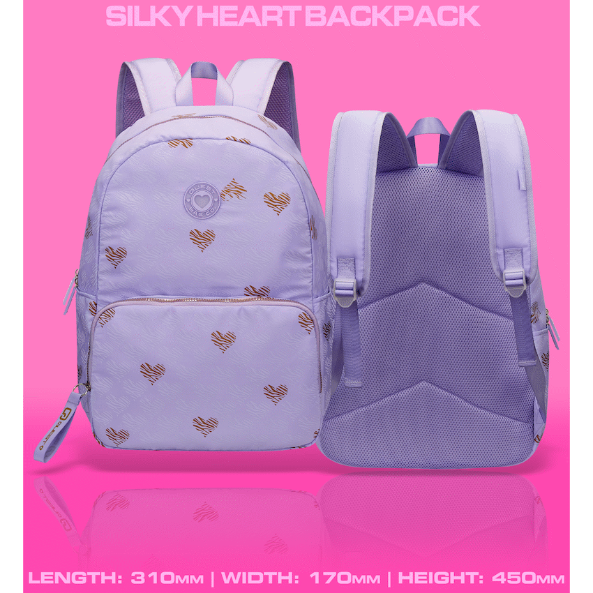 Quest Silky Heart Backpack Lilac - Purple