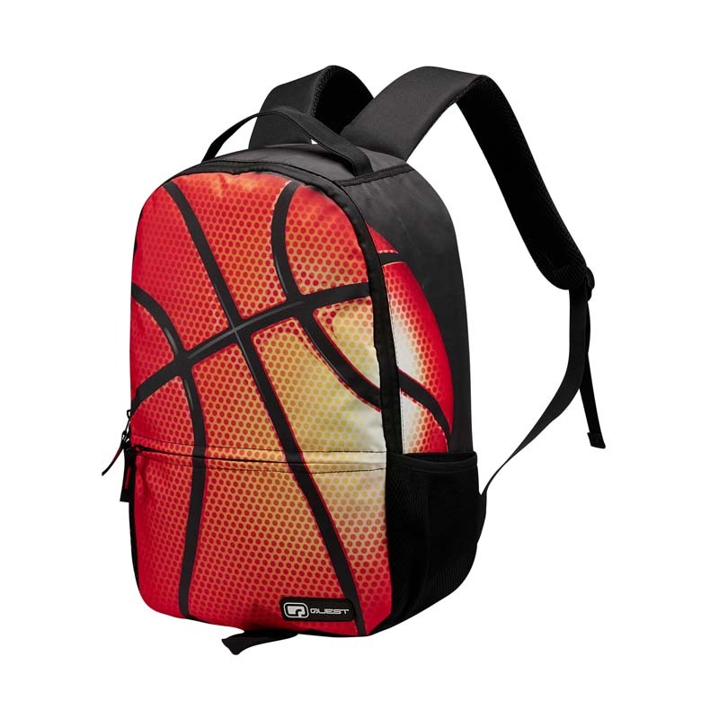 Quest Swoosh Backpack - Black - Orange / Black