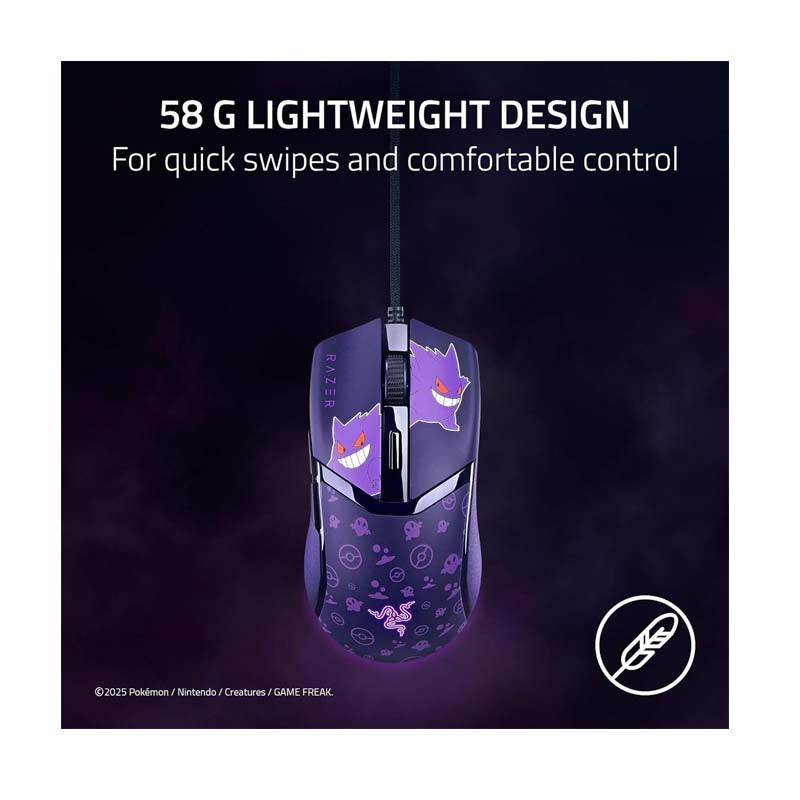 Razer Cobra Wired Gaming Mouse Pokémon Gengar Edition - Purple