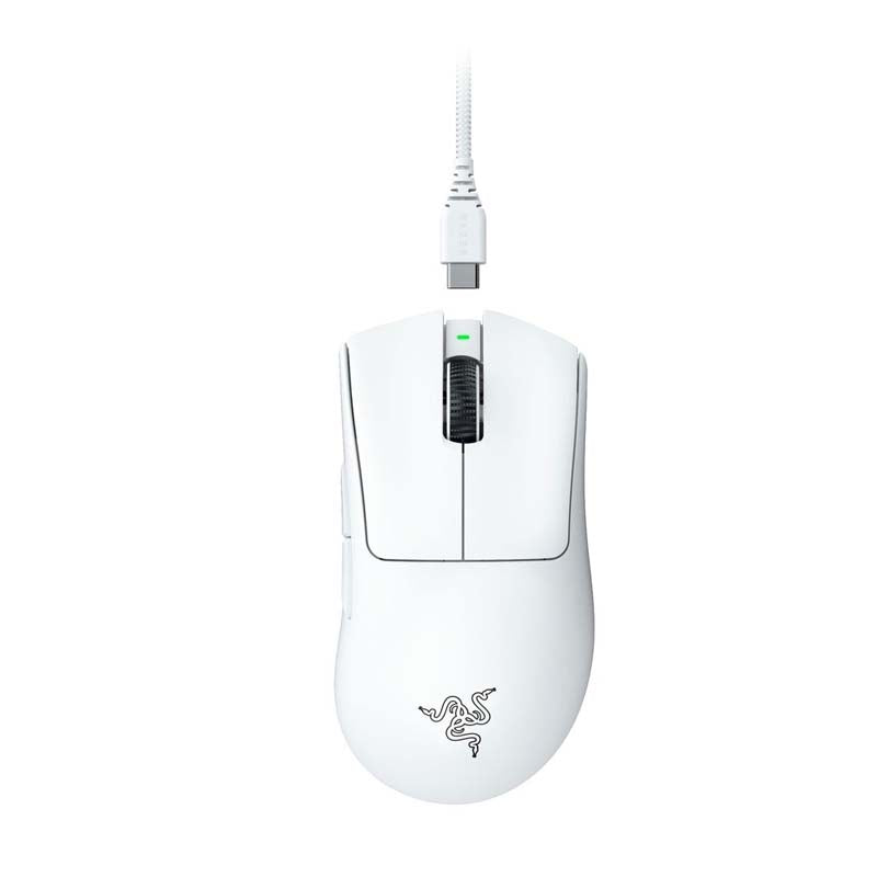 Razer DeathAdder V3 Pro Wireless Gaming Mouse - White - White