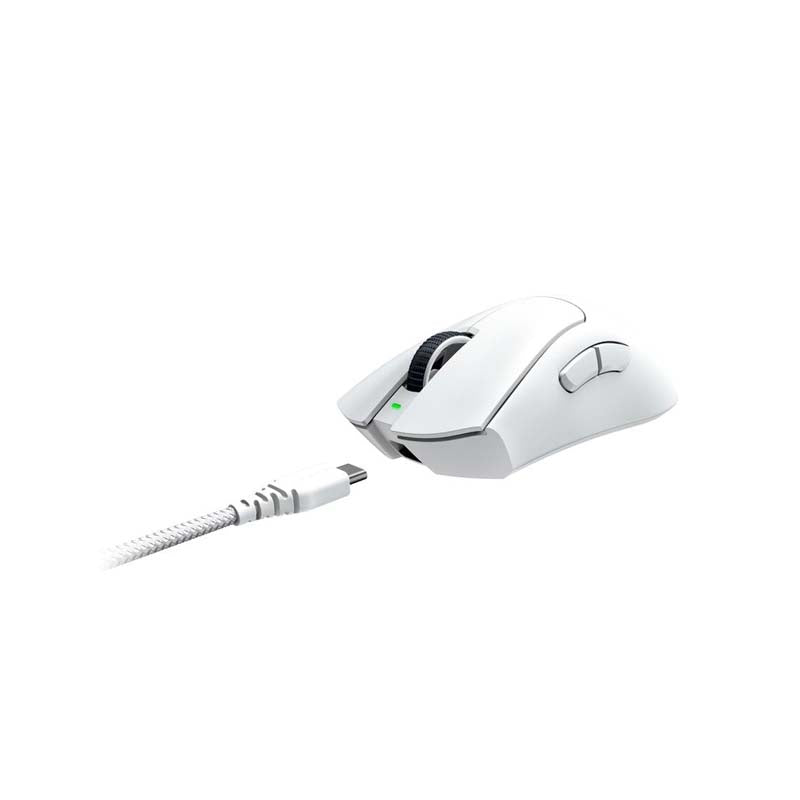 Razer DeathAdder V3 Pro Wireless Gaming Mouse - White - White