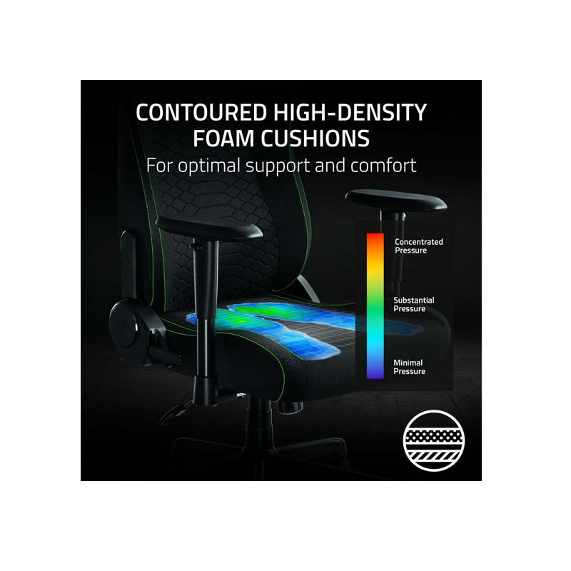 Razer Iskur V2 X - Gaming Chair Black Fabric - Black