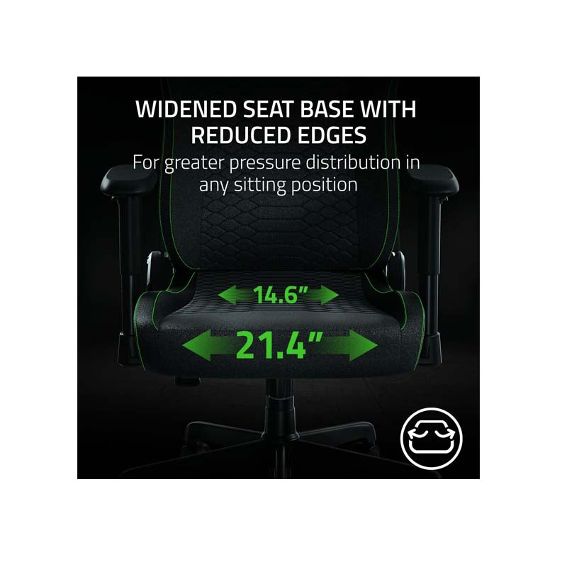 Razer Iskur V2 X - Gaming Chair Black Fabric - Black