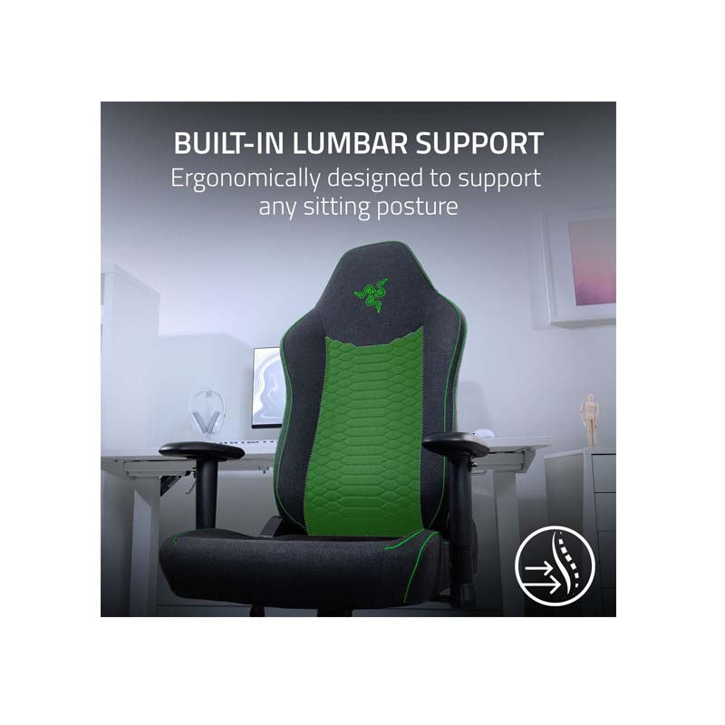Razer Iskur V2 X - Gaming Chair Black Fabric - Black