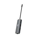 RCT SD-4 Compact 4-in-1 USB-C Hub with HDMI USB 3.0 Gigabit Ethernet & USB-C PD Pass-Through
