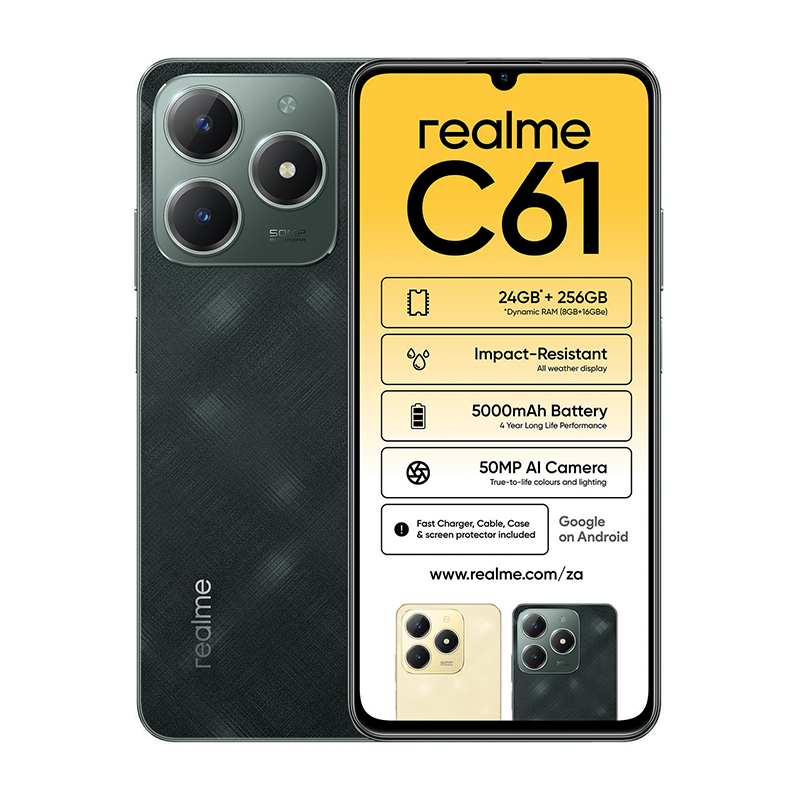 Realme C61 4G Dual Sim 256GB - Green - Green