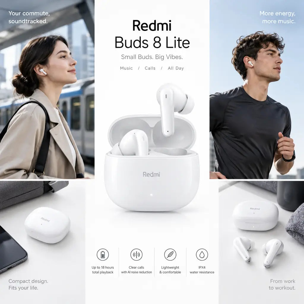 Redmi Buds 8 Lite - White