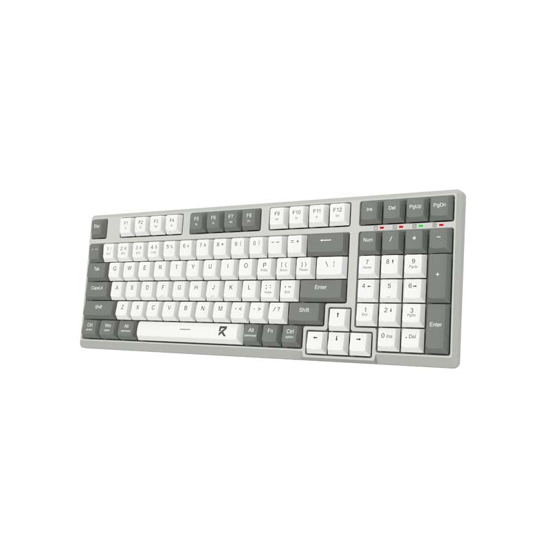 Redragon BK-7111 Scissors Mechanism Slim Full-Size Wireless Keyboard - Grey - Grey