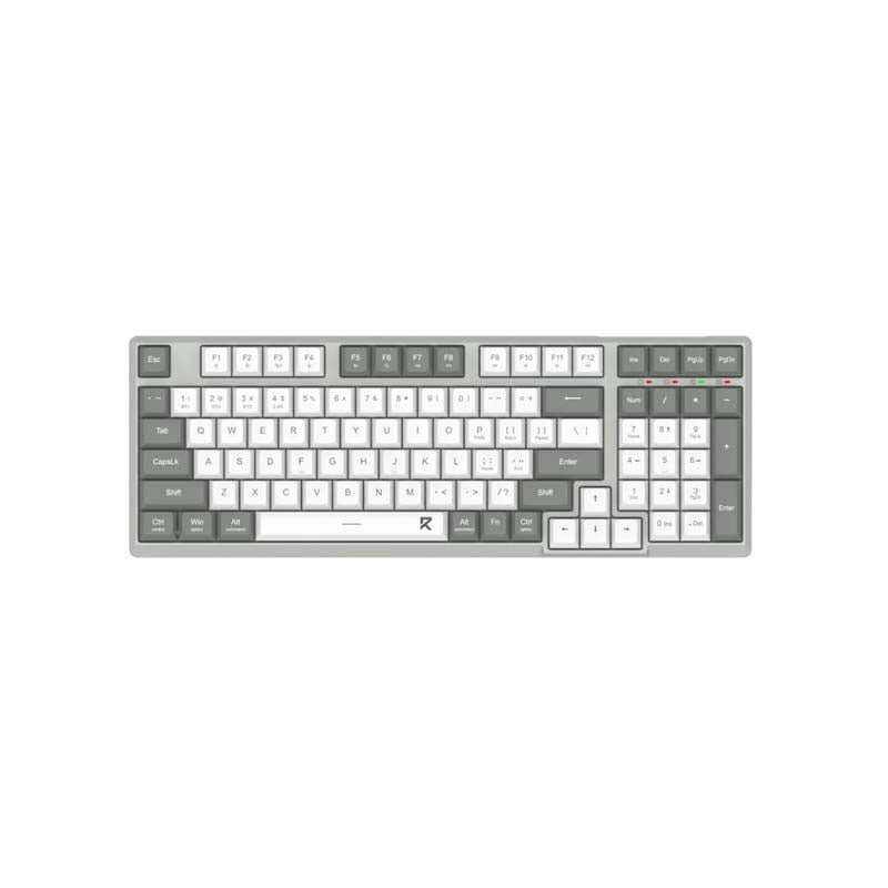 Redragon BK-7111 Scissors Mechanism Slim Full-Size Wireless Keyboard - Grey - Grey