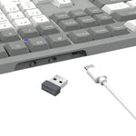Redragon BK-7485 Wireless Office Keyboard - Grey - Grey