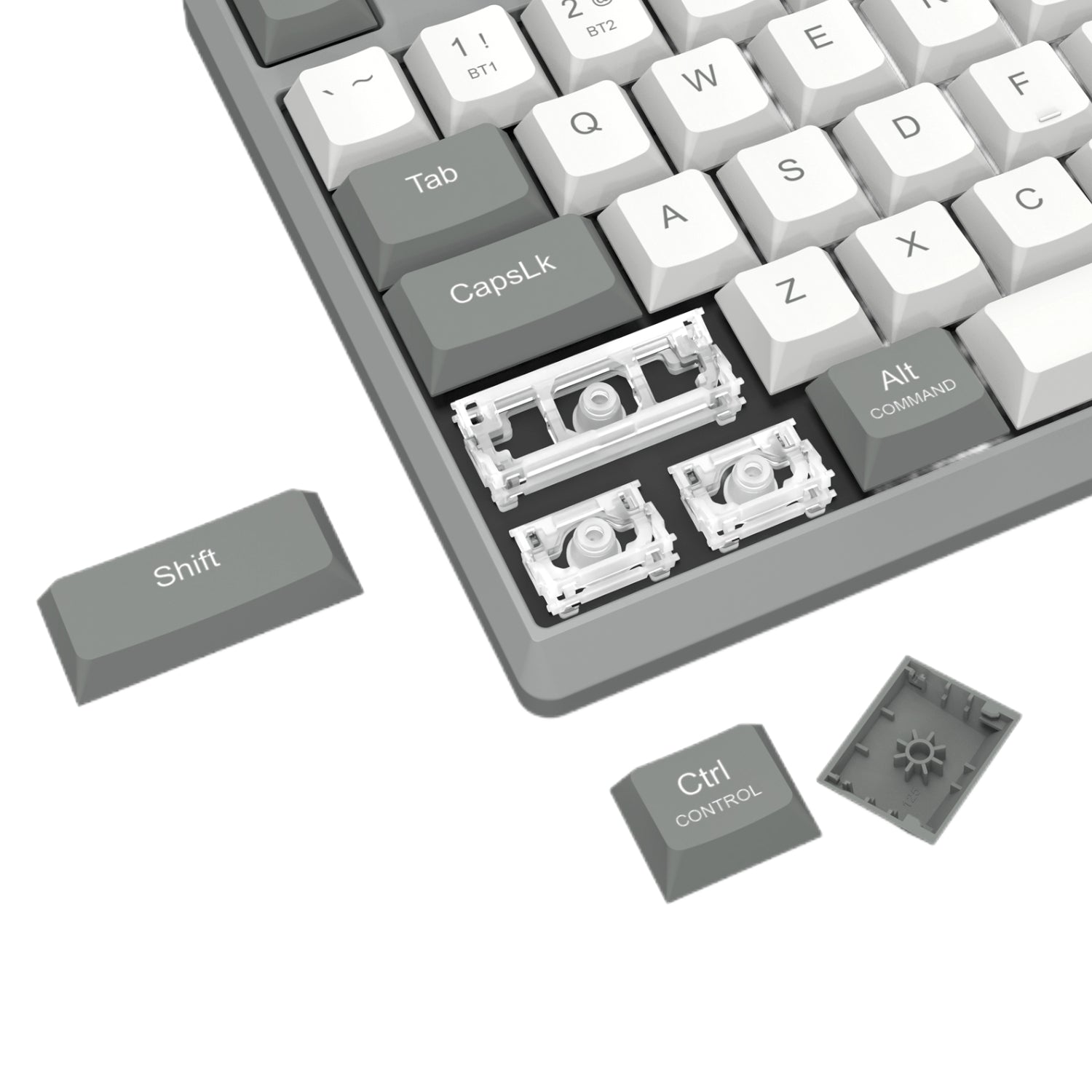 Redragon BK-7485 Wireless Office Keyboard - Grey - Grey