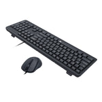 Redragon BS-7092 Wired Office Keyboard & Mouse Combo - Black