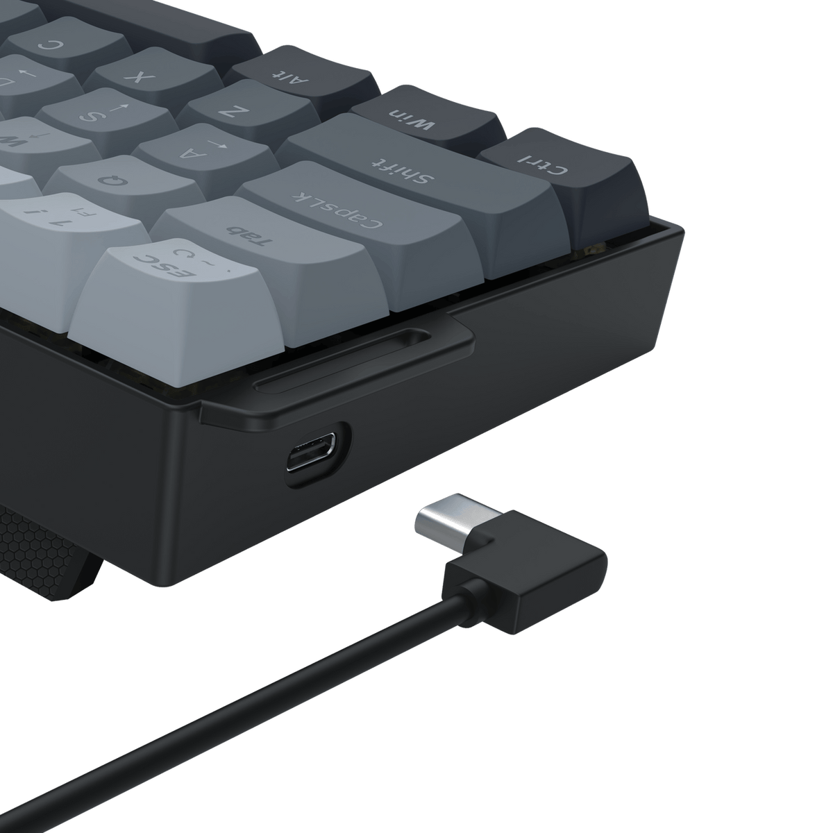 Redragon FIZZ Magnetic+ Wired 60% Gaming Keyboard - Grey/Black - Gaming Keyboard