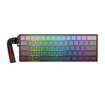 Redragon FIZZ Magnetic+ Wired 60% Gaming Keyboard - Grey/Black - Gaming Keyboard