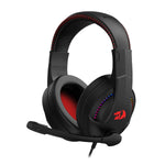 Redragon H211 CRONUS Surround Sound RGB Wired Gaming Headset - Black - Black