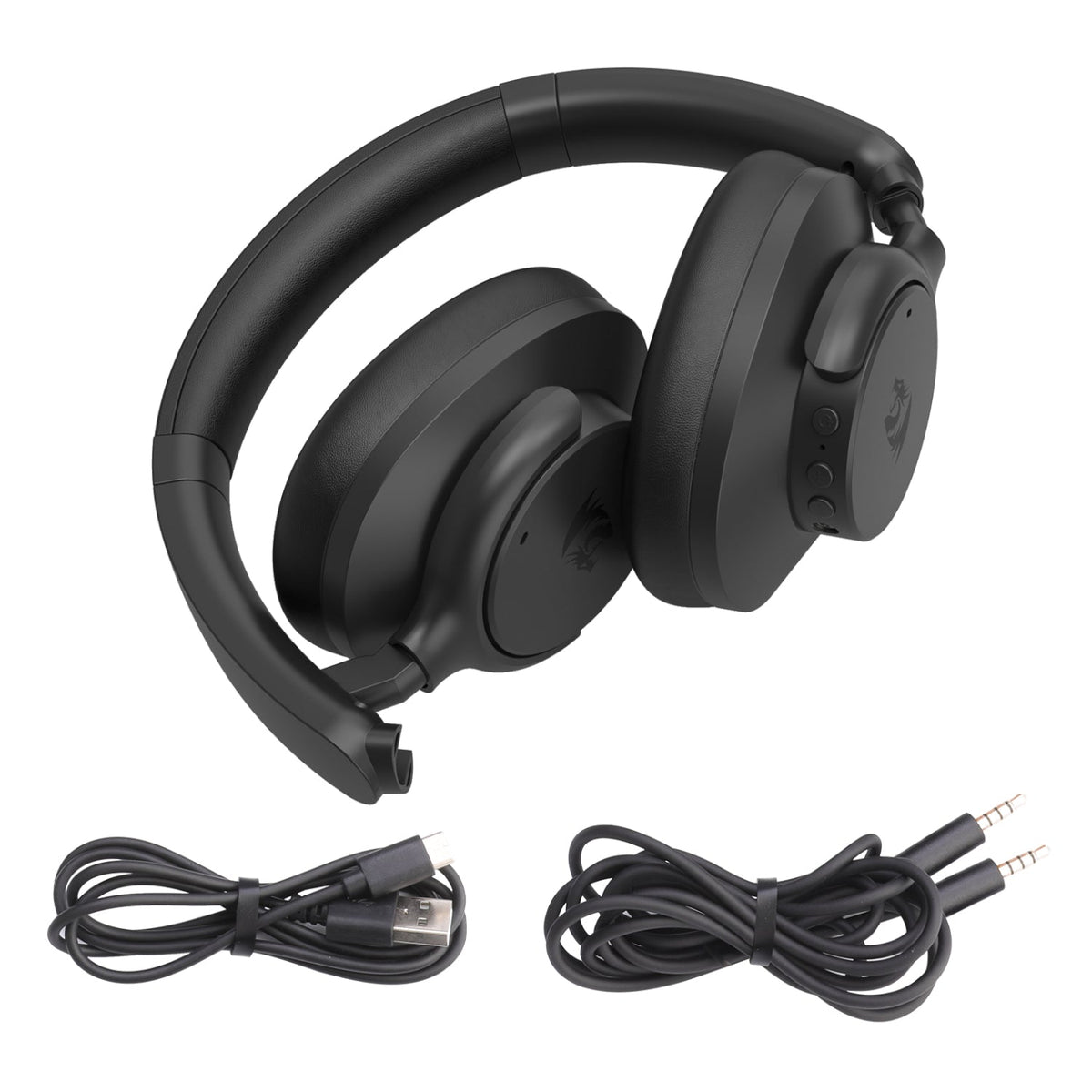 Redragon H610 VIBECORE ANC Bluetooth Wireless Over-ear Headphones - Black - Black