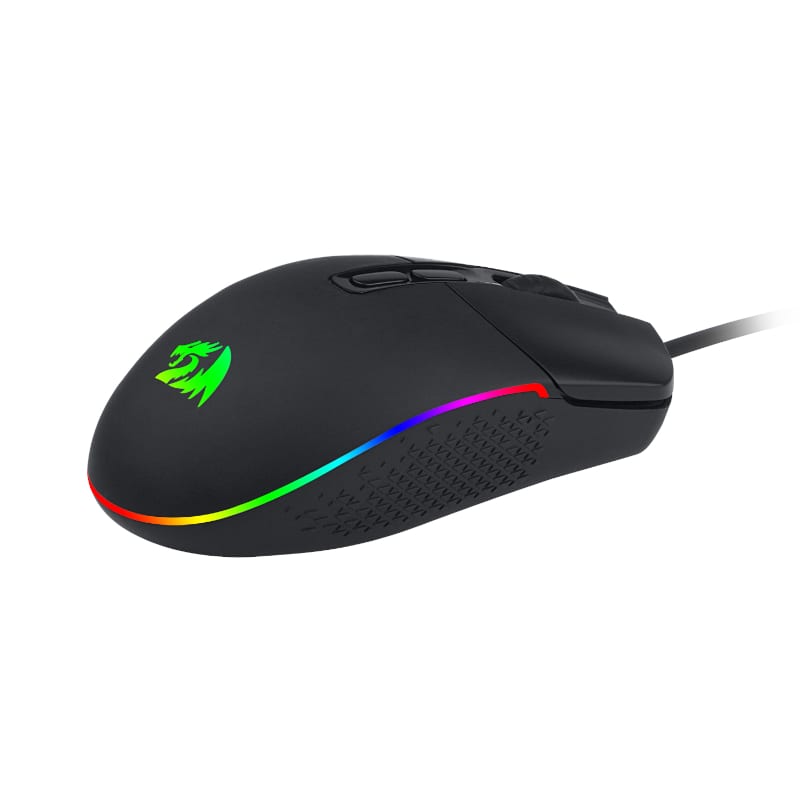 Redragon Invader 10000Dpi Wired Gaming Mouse - Black - Black