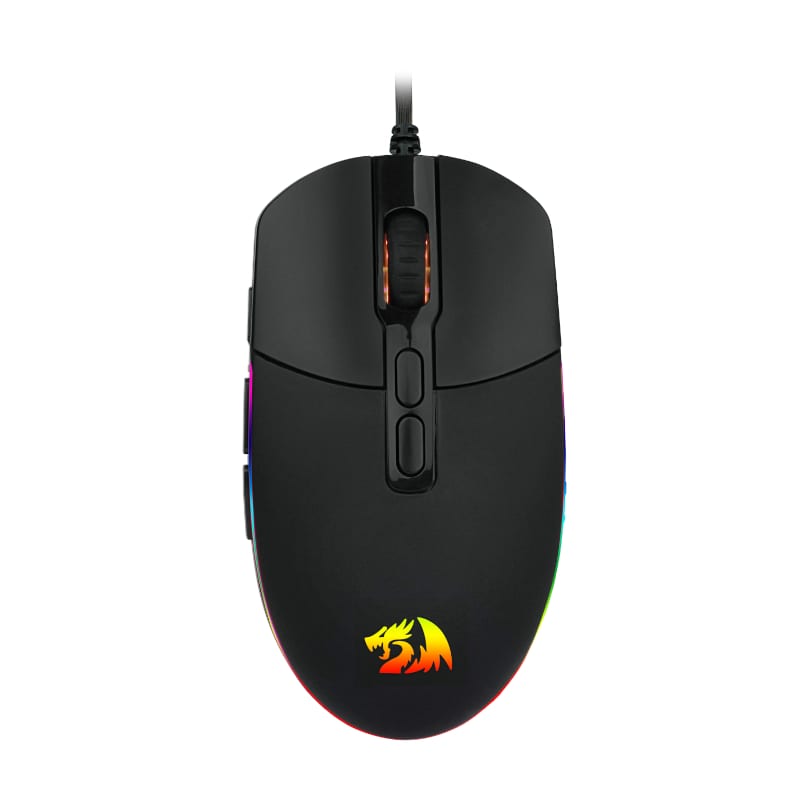 Redragon Invader 10000Dpi Wired Gaming Mouse - Black - Black