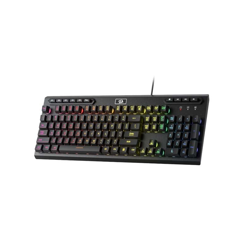 Redragon K513 Aditya Full-sized RGB Membrane Gaming Keyboard - Black - Black