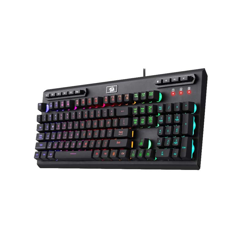Redragon K513 Aditya Full-sized RGB Membrane Gaming Keyboard - Black - Black