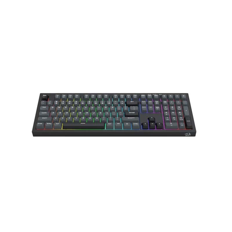 Redragon K518 Crux Full-Sized RGB Membrane Keyboard - Black - Black