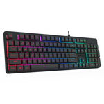 Redragon K521 Upgrade Rainbow LED 104-Key Membrane Gaming Keyboard - Black