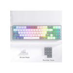 Redragon K628 Pollux 75% RGB Mechanical Keyboard - White / Grey - White/Grey