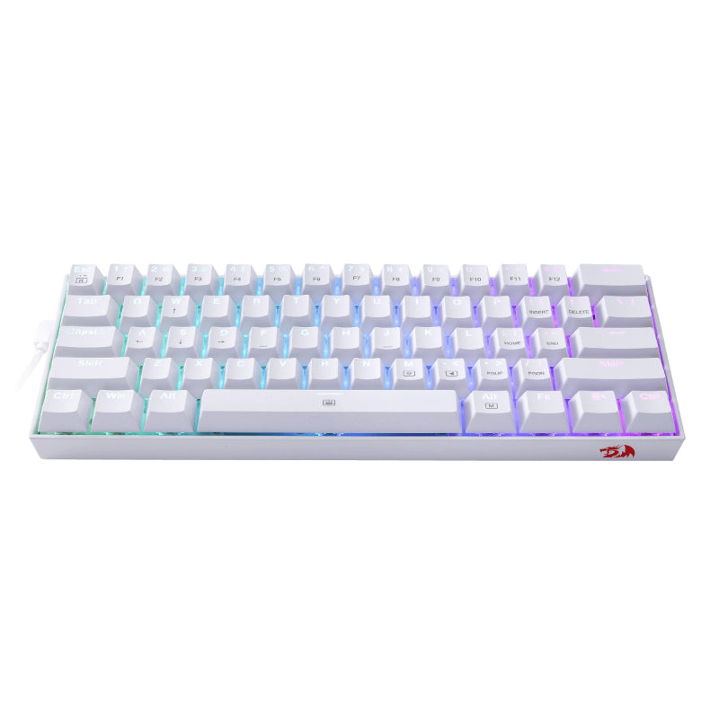 Redragon K630 Dragonborn RGB Wired Mechanical Gaming Keyboard - White - White