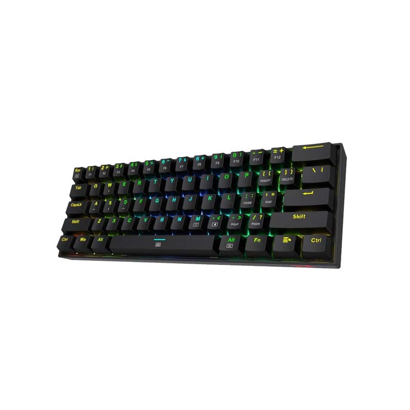 Redragon K630 Wired RBG Mechanical Keyboard - Black - Black