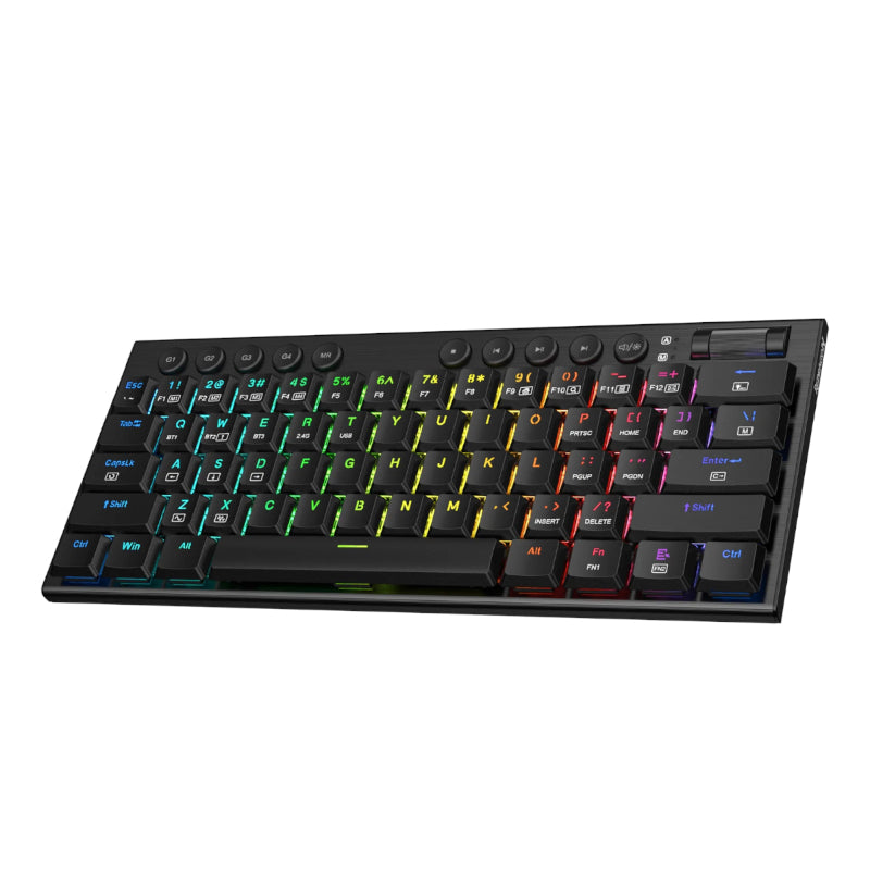 Redragon K632 Noctis Pro 60% RGB Wireless Gaming Keyboard - Black - Black