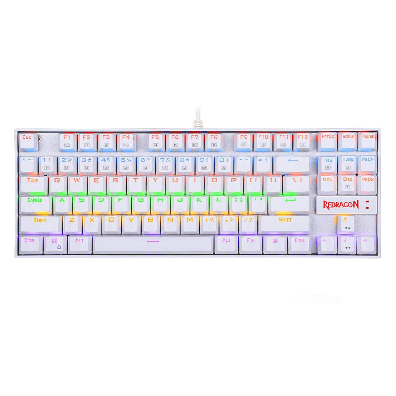 Redragon Kumara RGB Wired Mechanical Gaming Keyboard - White - White