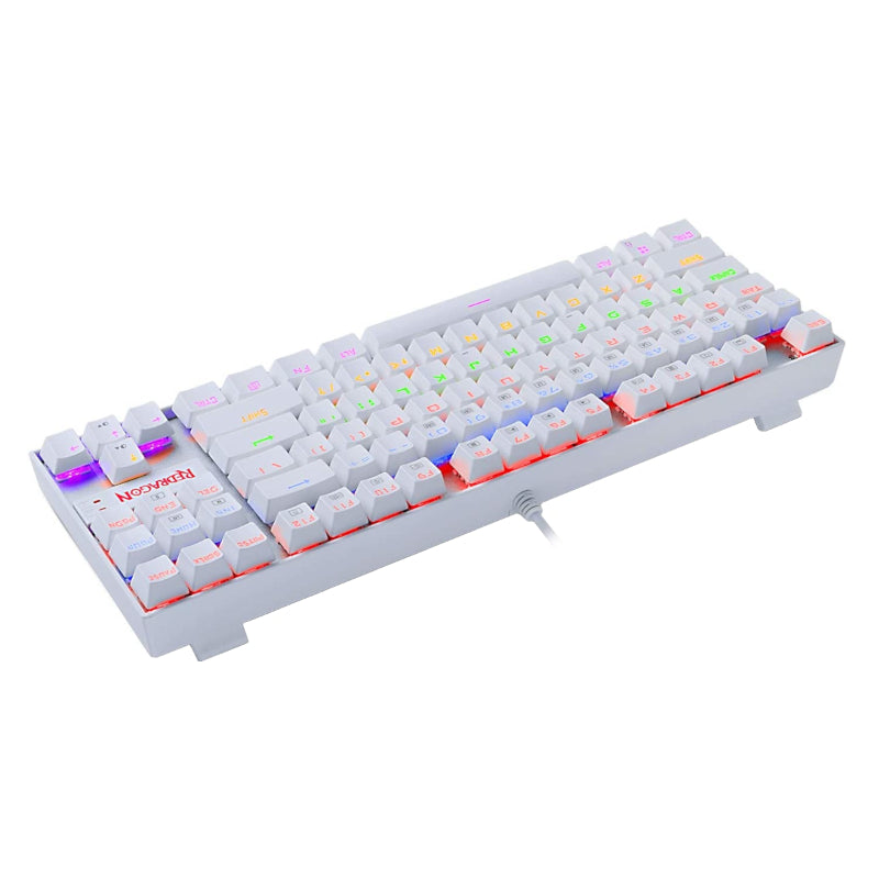Redragon Kumara RGB Wired Mechanical Gaming Keyboard - White - White
