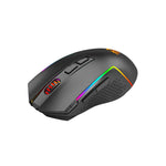 Redragon M693 Trident PRO 8000 DPI Wireless RGB Gaming Mouse - Black - Black