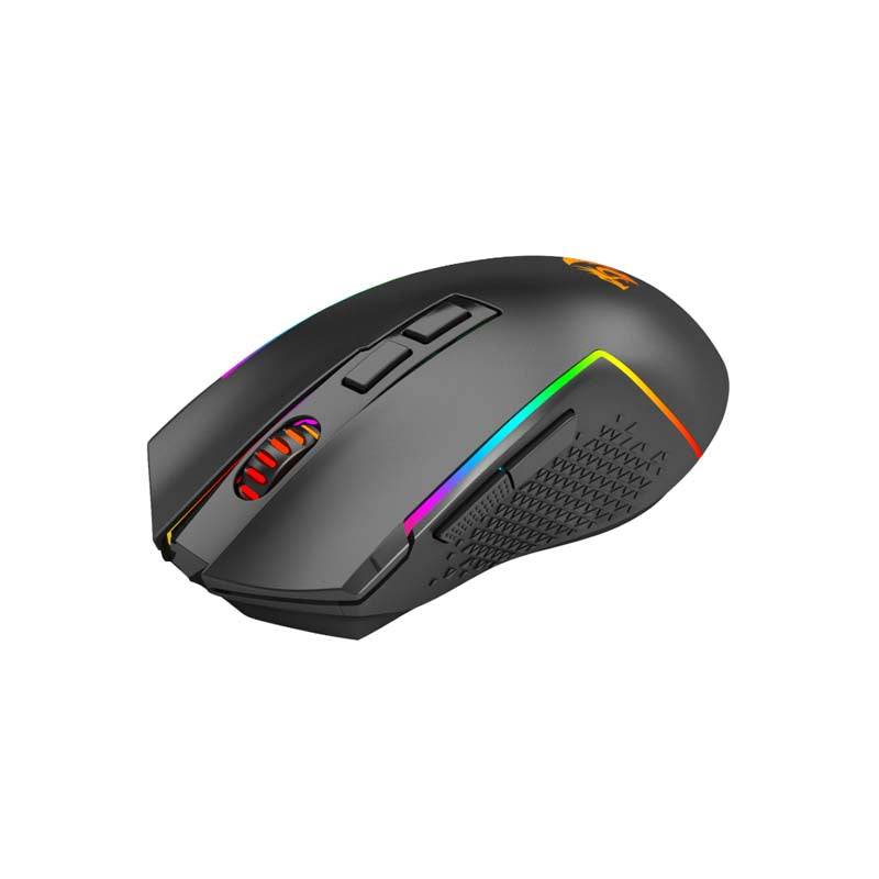 Redragon M693 Trident PRO 8000 DPI Wireless RGB Gaming Mouse - Black - Black