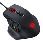 Redragon M811 Aatrox MMO Gaming Mouse - Black - Black