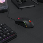 Redragon NAGA RGB 10000DPI Wired Gaming Mouse - Black - Black
